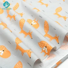 6 цветов на выбор, 1 ярд, хлопковая ткань с рисунком лисы для лоскутного шитья, постельных принадлежностей, ткань для шитья