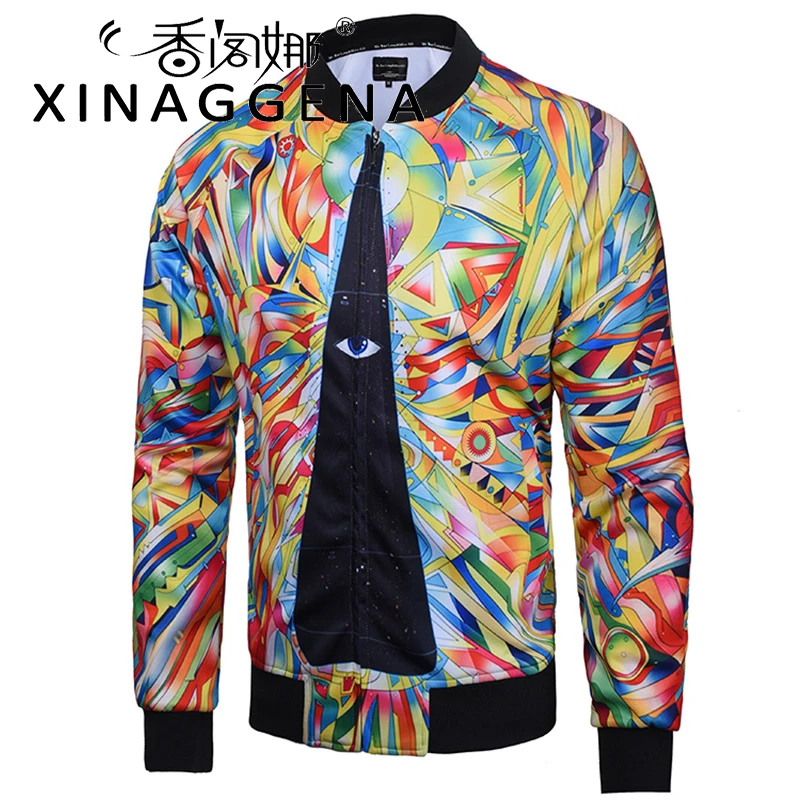 Autumn Jackets Men Coat Colorful Zipper Youth Design Slim Fit Pilot