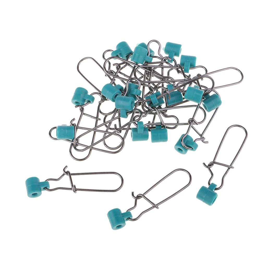 40pcs High-strength Fishing Line Sinker Slider Slides Hook Snap for Fish Finder