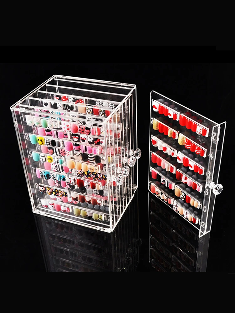 

Professional Nail Piece Display Holder Box Stand Case Model Nail Salon Dedicated Board Display Box Acrylic for Nail Art Display