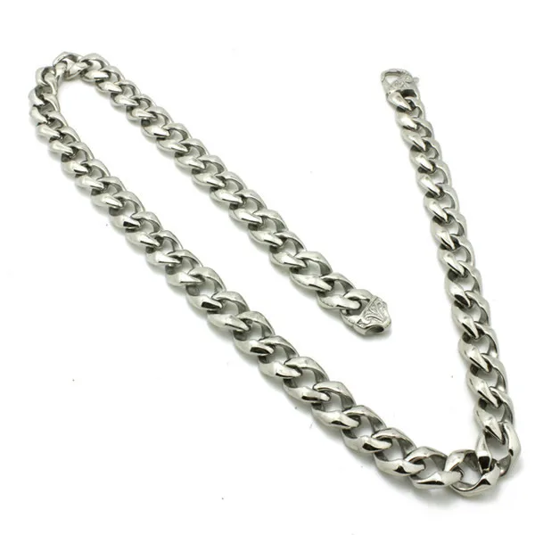 

Amazing New Arrival Hot Cool Silver Polishing Unisex Necklace 316L Stainless Steel Cool Biker Fashion Necklace