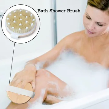 

Exfoliating Shower Brush for Cellulite Massager Improve Lymphatic Drainage Removing Toxins with Bristle Body Brusher
