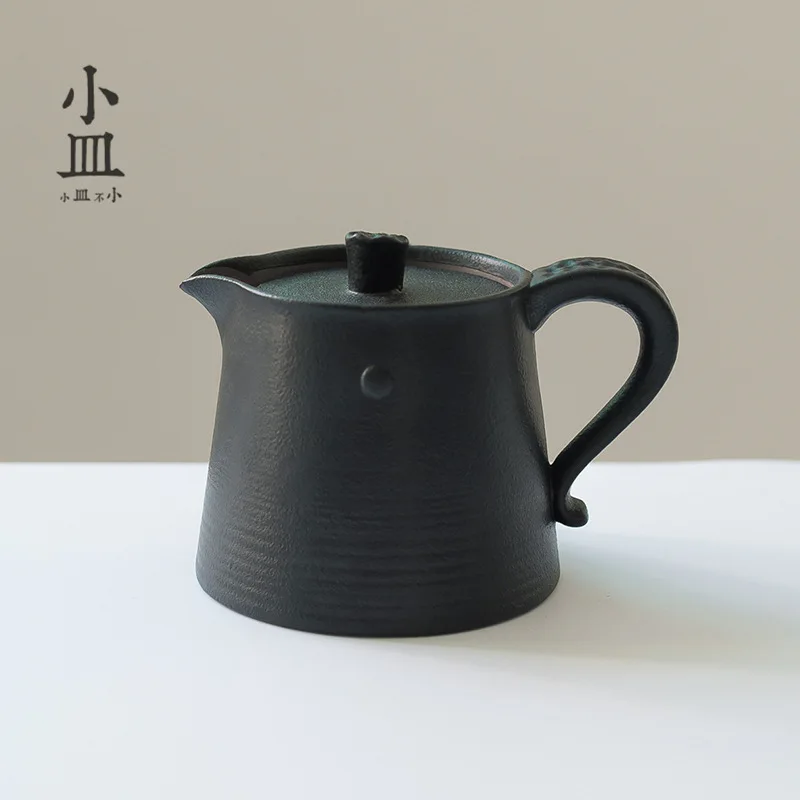 

Ceramic tea pot, kung fu tea set, home, retro, originality, personality, simplicity, modern black single pot.