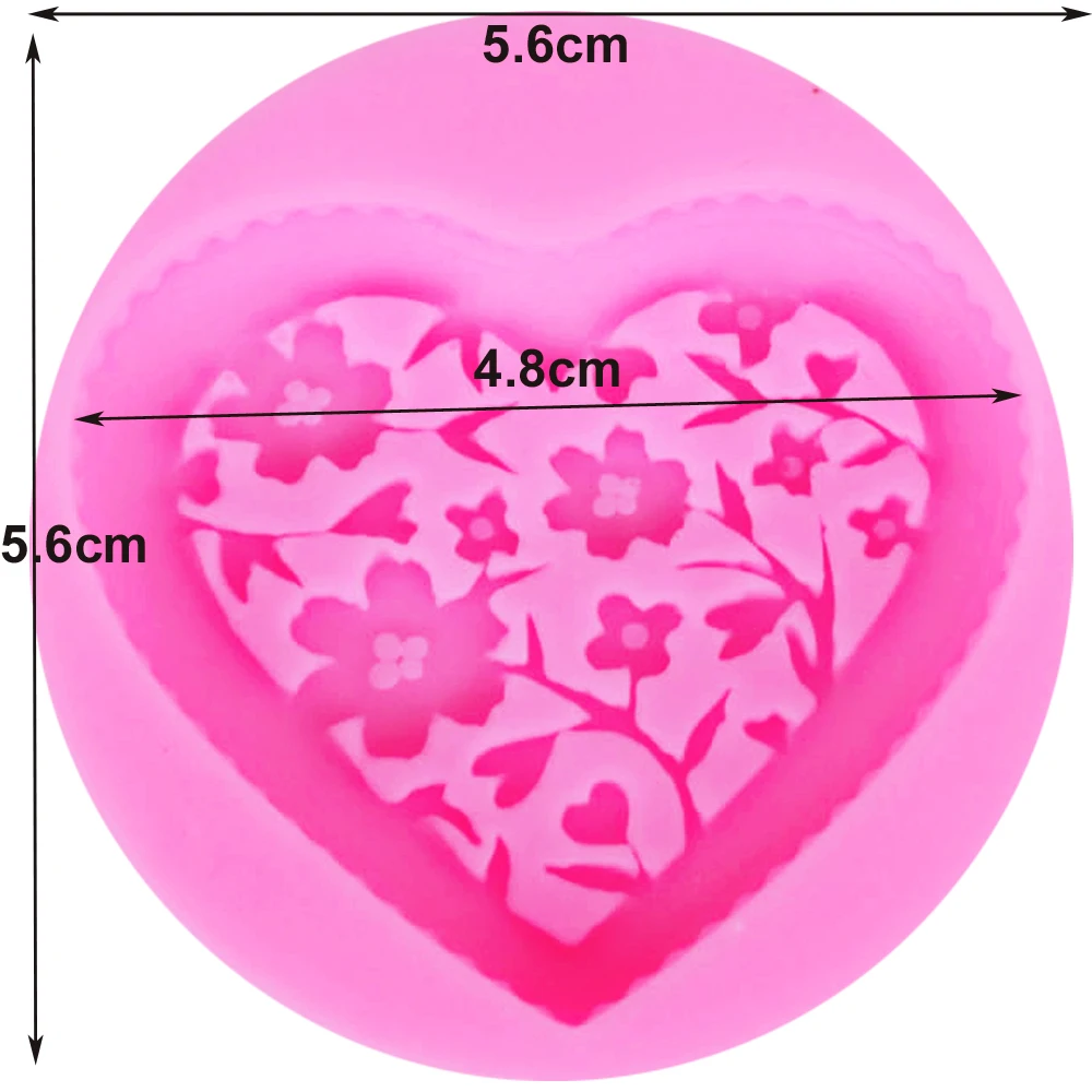 Sophronia M505 ретро любовь картина с цветами рамка силиконовая форма глина фимо конфеты формы для помадки торта украшения инструменты 5,6*5,6*0,8 см
