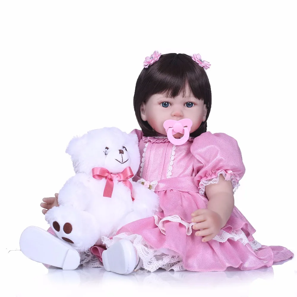 55 см силиконовые куклы Reborn Baby Princess детские виниловые рождественские подарки
