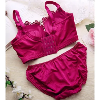 

Women Sexy Lingerie Underwear Push Up Bra Set Panties And Underwear Cotton Embroidery Bralette Set Lingerie