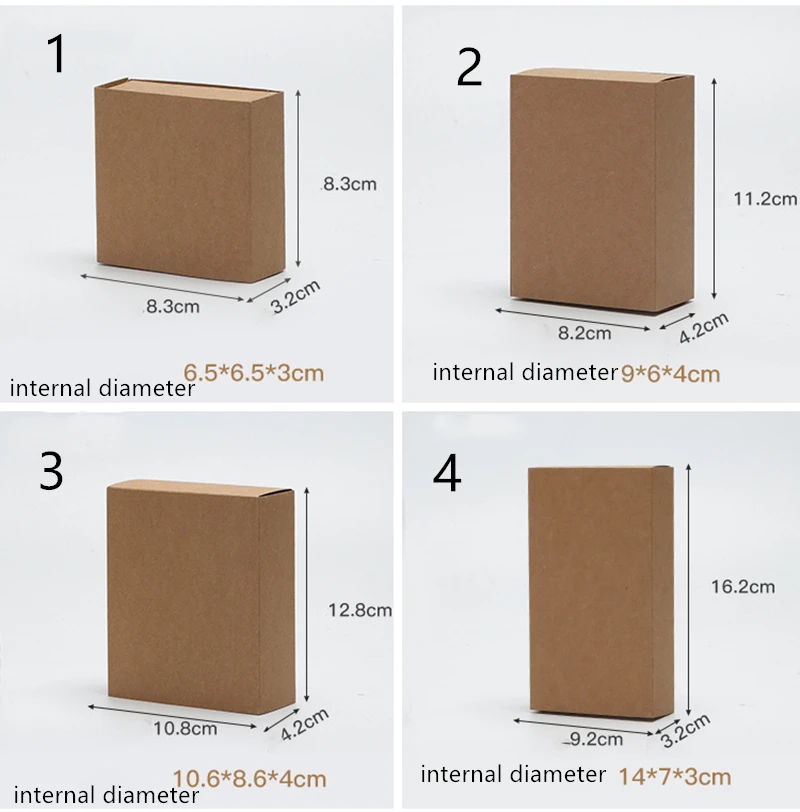 20 шт/50 pscwhite крафт-бумага подарочная картонная коробка крафт-упаковка коробка черная бумага подарочная коробка с крышкой подарочная картонная коробка