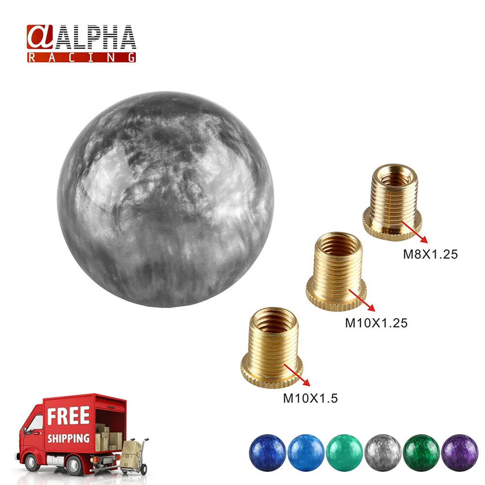 Marble style Round Gear shift knob Automatic Manual Shift Knob For