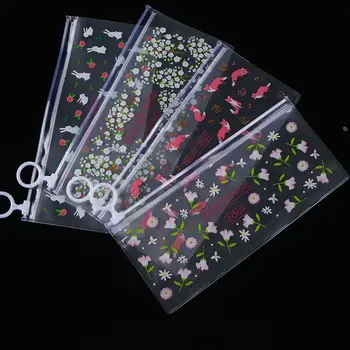 

Women Travel Cosmetic Waterproof Makeup Bag Mysterious Small Flowers Animals PVC Zipper Pouch Organizer Freeshipping