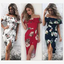 MwOiiOwM, Vestidos De verano De playa con hombros descubiertos para mujer, Vintage De gasa vestido blanco con estampado Floral, Vestidos De fiesta para mujer