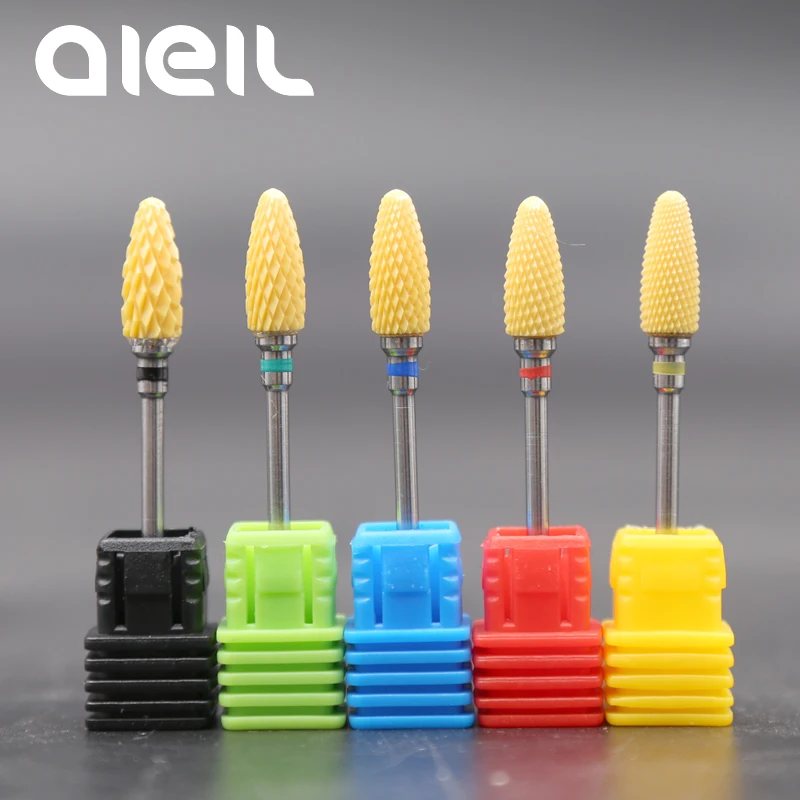 Nail Drill Bits Ceramic Milling Nail Drill Bits Manicure Mill Ceramic Machine Milling Cutters For Manicure Machine For Manicure  (1)