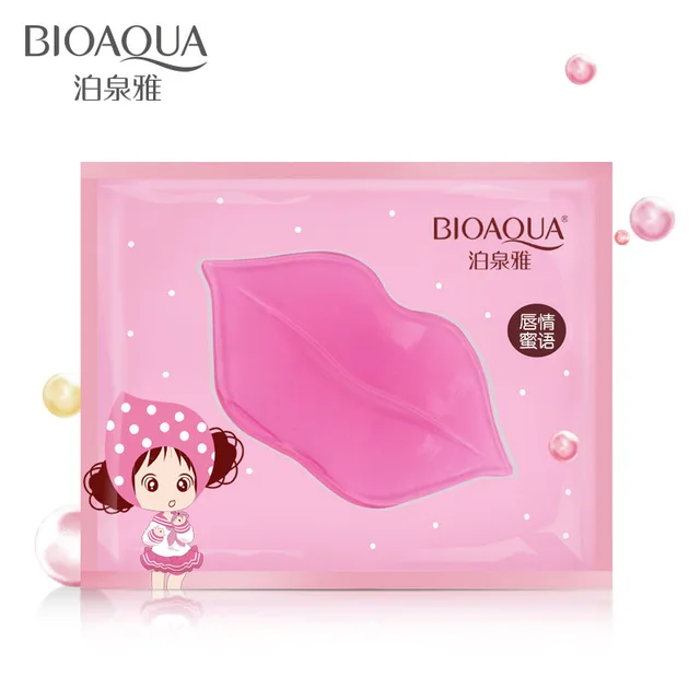 BIOAQUA Collagen Lip Mask Moisturizing Essence Lip Care Pads Anti Ageing Wrinkle Patch Pad Gel for