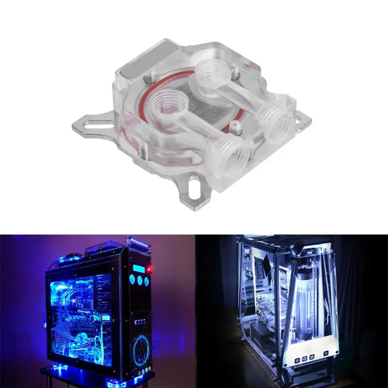 

Computer GPU Water Block Video Graphics Card Fast Water Cooling Radiator for 43x43mm/ 53x53mm Hole Space POM/Acrylic