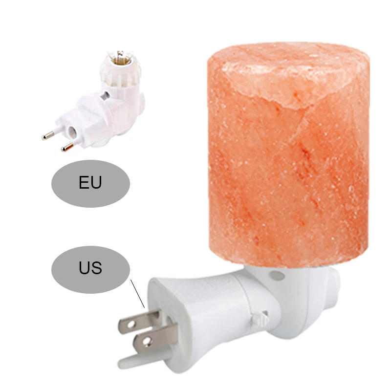  Himalayan Salt Lamp Rotatable Salt Light Air Purifier Cylinder Natural Shape Rock Wall Lamp EU/US P - 32909338101