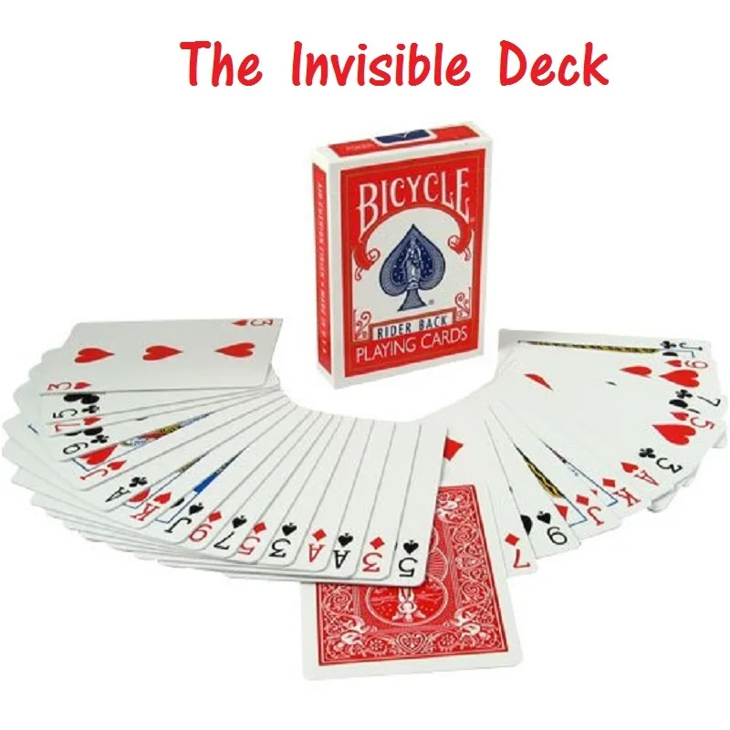 The Invisible Bicycle Deck Amazing Magic Cards Close Up Street Magic Tricks Stage Magic Props Mentalism