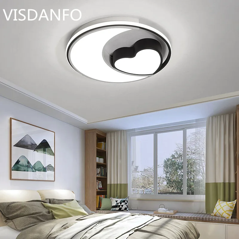 

Creative design lamps and lanterns Heart-shaped romance Bedroom lighting Led ceiling lamp rotate modern Acryl