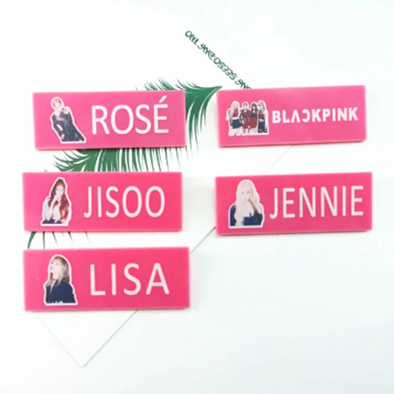 

KPOP BlackPink Member Name New Album Kill This Love Pictorial Photo Acrylic Badge Brooches Pin Clothing Accessories LX293