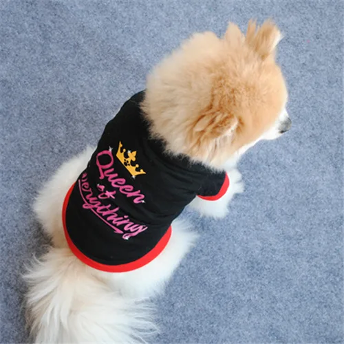 Товары для домашних животных Одежда для собак летняя футболка для собак черный жилет для собак милый Йоркширский терьер удобные тонкие рубашки Cachorro