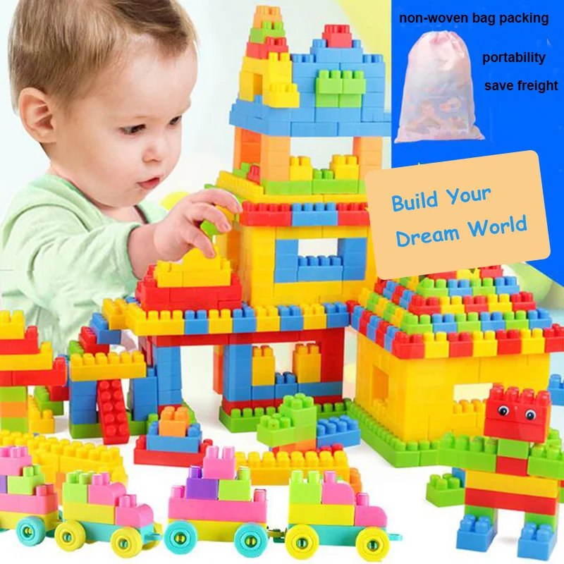 

Building Blocks Big size self-Locking Bricks Baby DIY Building Blocks Children's Early Learning Building Blocks Bricks