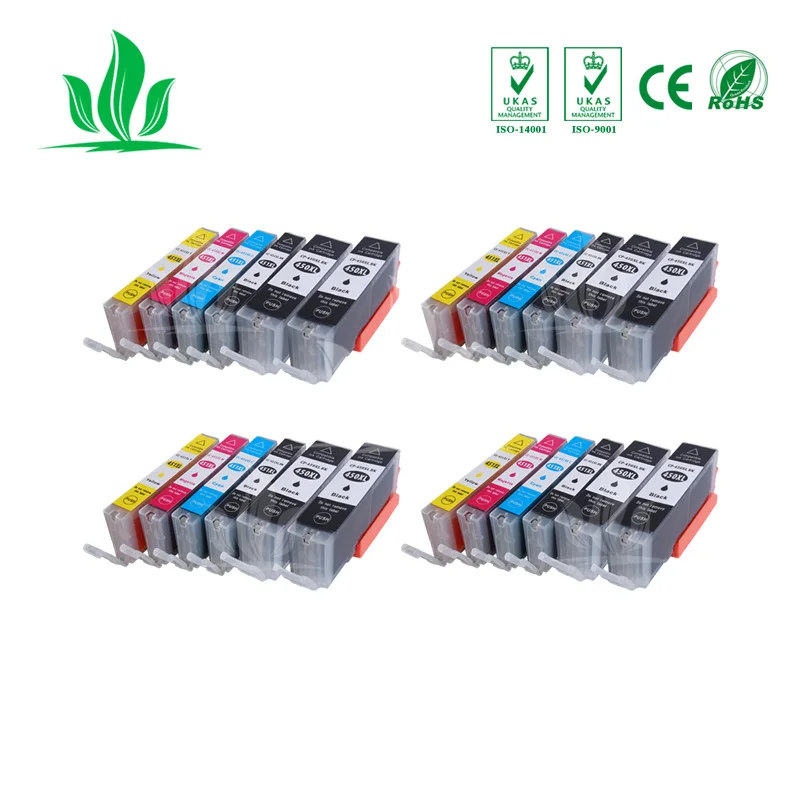 

24X450XLCompatible Ink Cartridge for Canon PGI450 CLI451 PIXMA iP7240 MG5540 MG6440 MX924 MG7140 Inkjet Printer