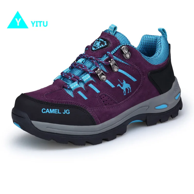 

GOMNEAR Women Hiking Shoes Breathable Outdoor Trekking Shoes Woman Sports Sneakers Camel Mountain Shoes Climbing Boots Big Size