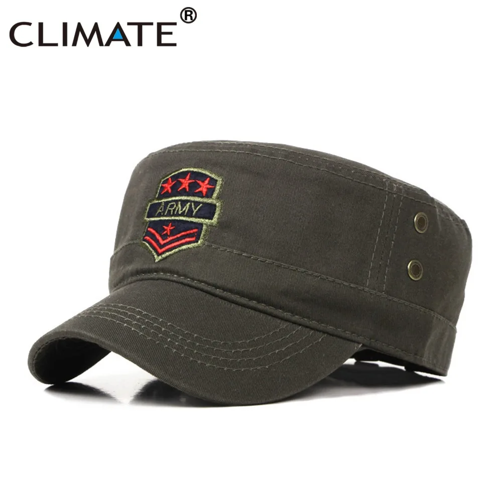 CLIMATE Men Army Cap Men Military Fans Hat Men Baseball Caps Green Cool