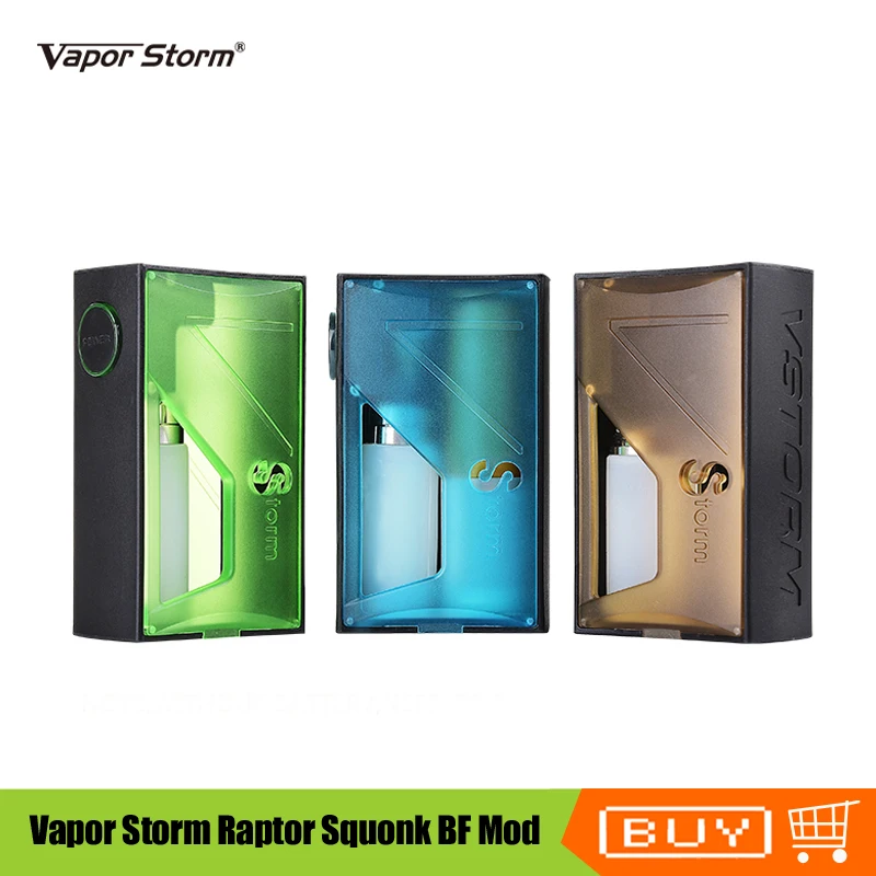 Оригинал вайпинг шторм Raptor Squonk BF Box Mod 120 Вт 18650/20700/21700 батарейный мод для