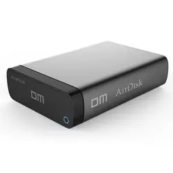 DM Q3C Беспроводной Wi-Fi Портативный жесткий диск Корпус USB3.0 SATA для 2,5/3,5 дюймов HDD SSD черный Цвет модный дизайн