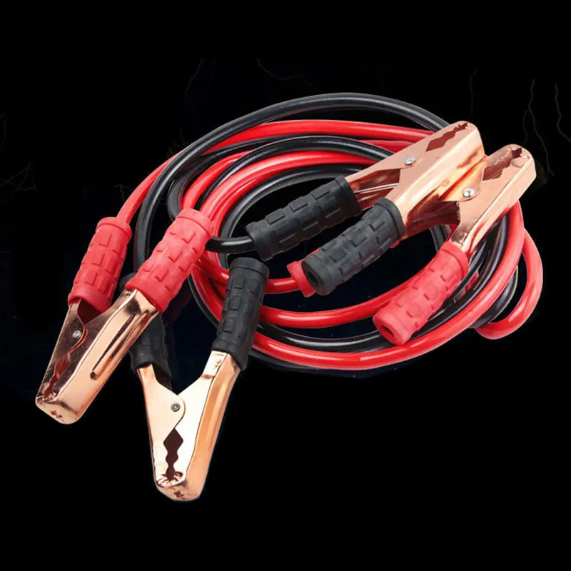 Cables de la batería del puente del coche 2 M 500AMP Cable de refuerzo de emergencia para los terminales del coche VanTruck salto Starter Leads Clip