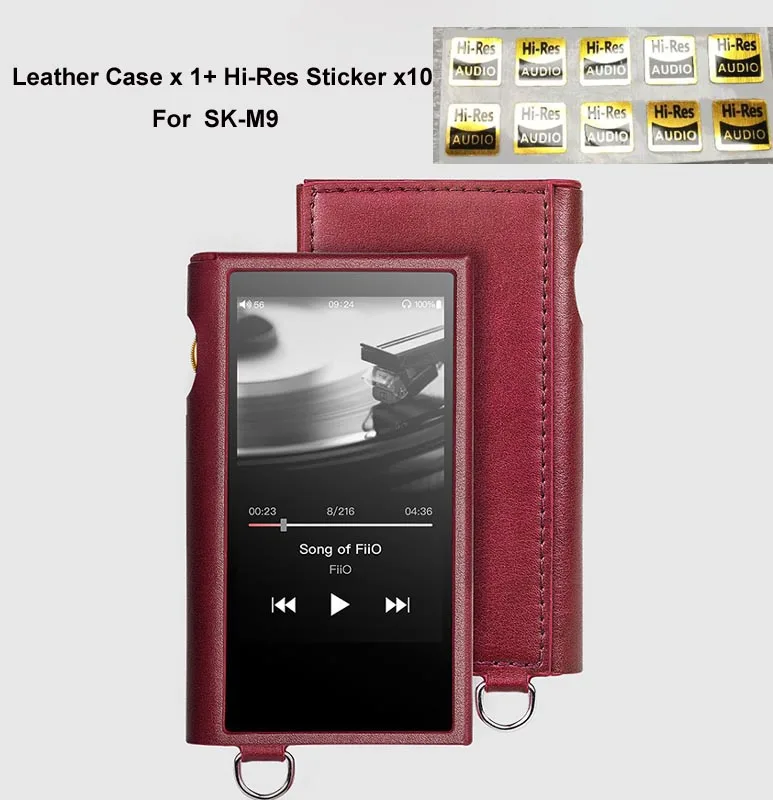 

Running Camel For FiiO SK-M9 Leather Case for Music Player M9 Red color