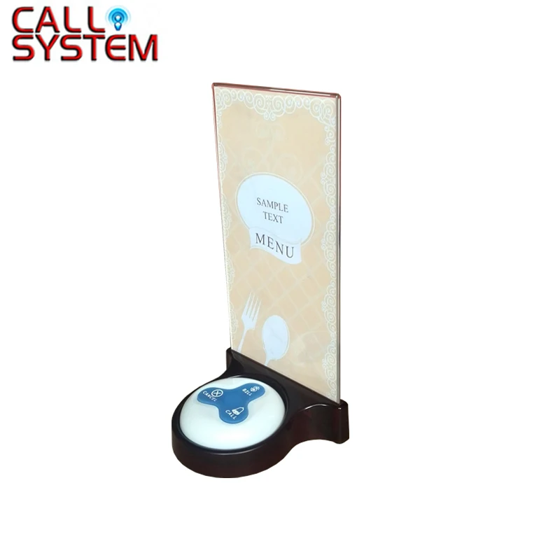 Botão com o Suporte do Menu do Restaurante Equipamentos de Serviço de Mesa Sino Campainha 10pcs 3-chave