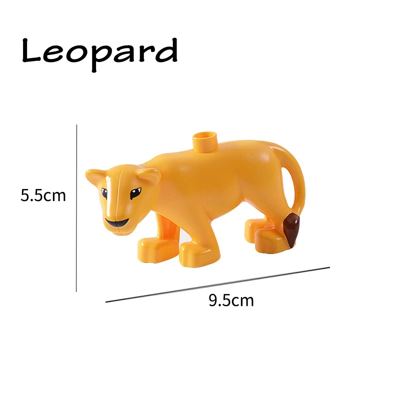 Big Size Whales Animals Zoo Sheep Monkey Dog Beer Rabbit Bird Building Blocks Toys for Children Compatible Big Size Toys Figures 32