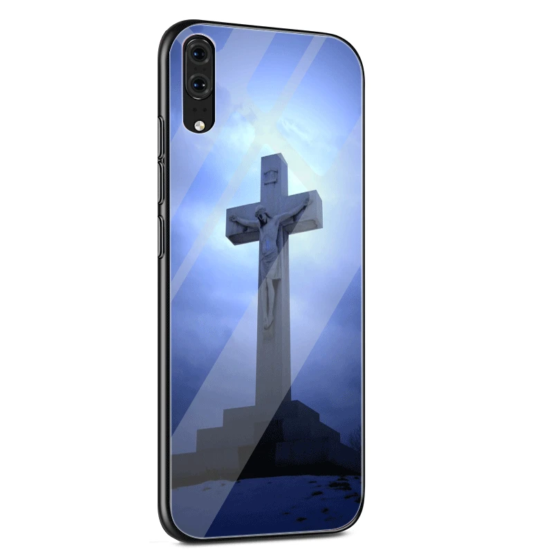 Стекло чехол для телефона для huawei Коврики смартфона Honor 8X9 10 7A 20 P30 P20 P10 Lite Pro P Smart Cover Библия Христос христианский крест сумка - Цвет: G2
