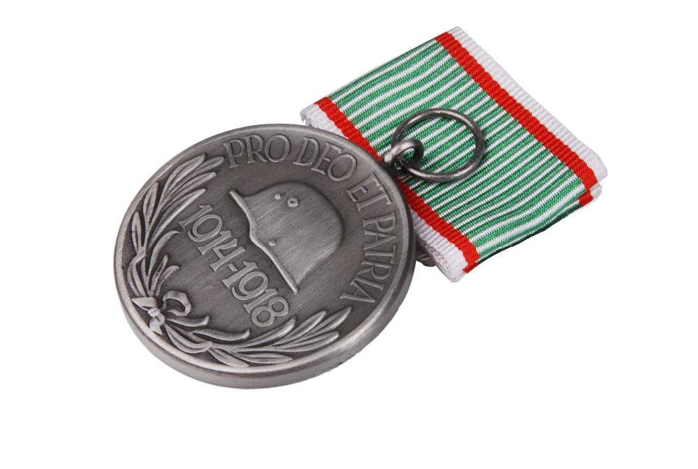 

WW1 WWI AUSTRIA 1914-1918 WAR SOUVENIR MEDAL GRAY WITH RIBBON-38053