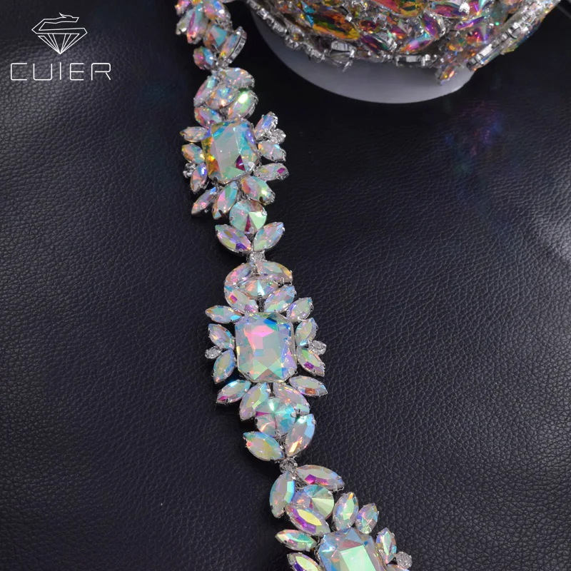 rhinestone appliques trimming for bridal (2)-1