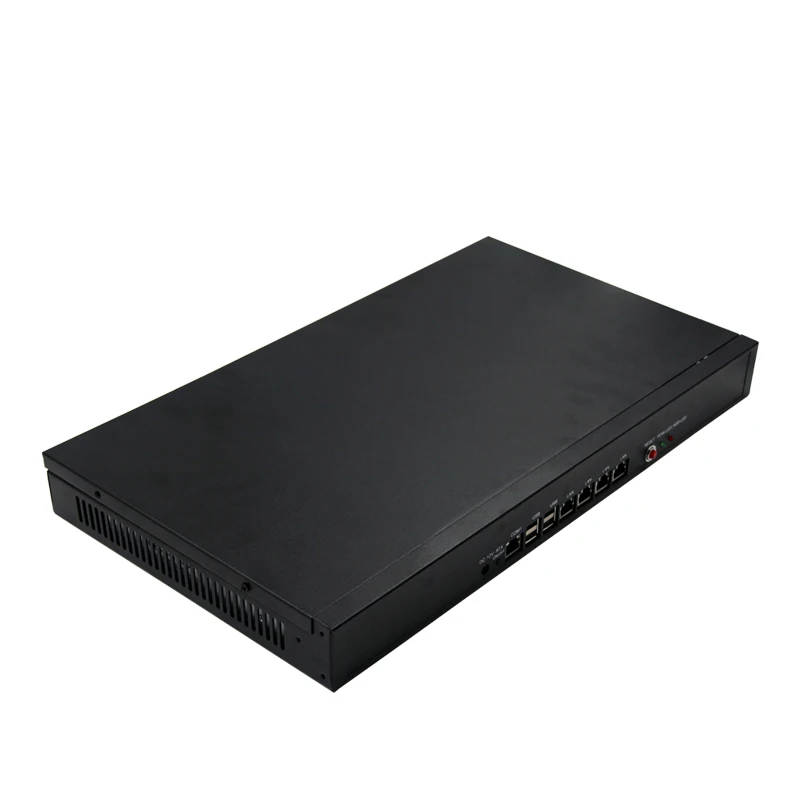 

Computer Server 1u Fanless Mini PC with intel atom D2550 processor 4GB RAM support 4 LAN ports