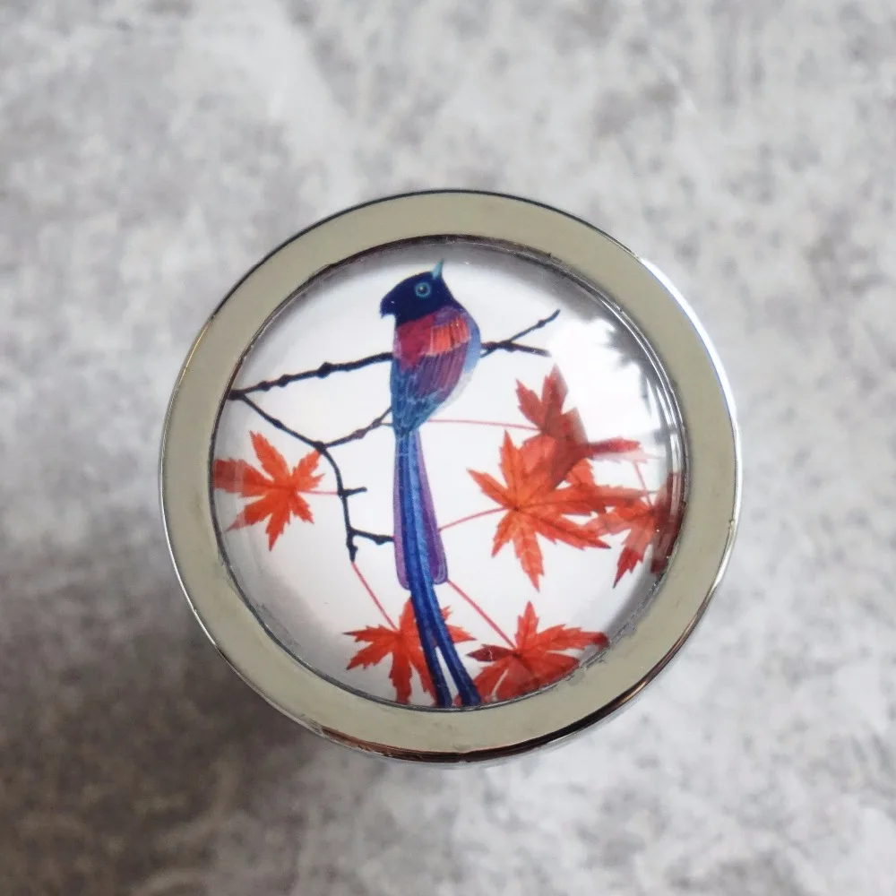 

Retro Leaves Bird Drawer Knobs Dresser Handles / Handmade Knobs Pulls Handles / Kitchen Cabinet Knob Handles Hardware