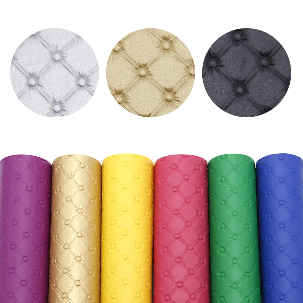 

New 20*34cm Bump Solid Color Faux Synthetic Leather For Bow-knot bags Wallet Phone Cover Scrapbook DIY,1Yc6434