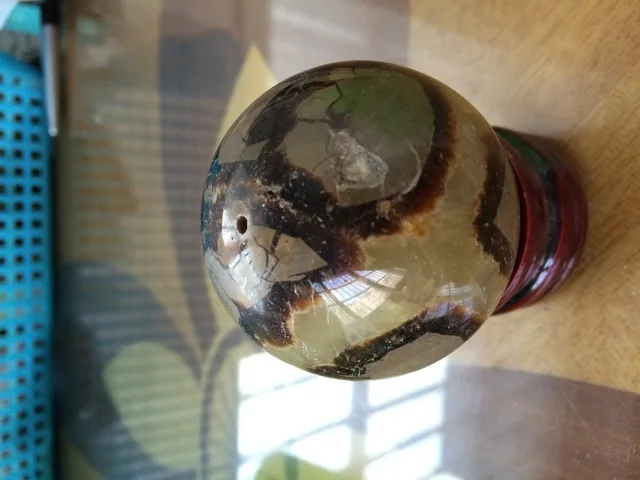 Best Offers natural RARE septarian nodule FOSSIL CRYSTAL SPHERE ball+standing Best Offers natural RARE septarian nodule FOSSIL CRYSTAL SPHERE ball+standing