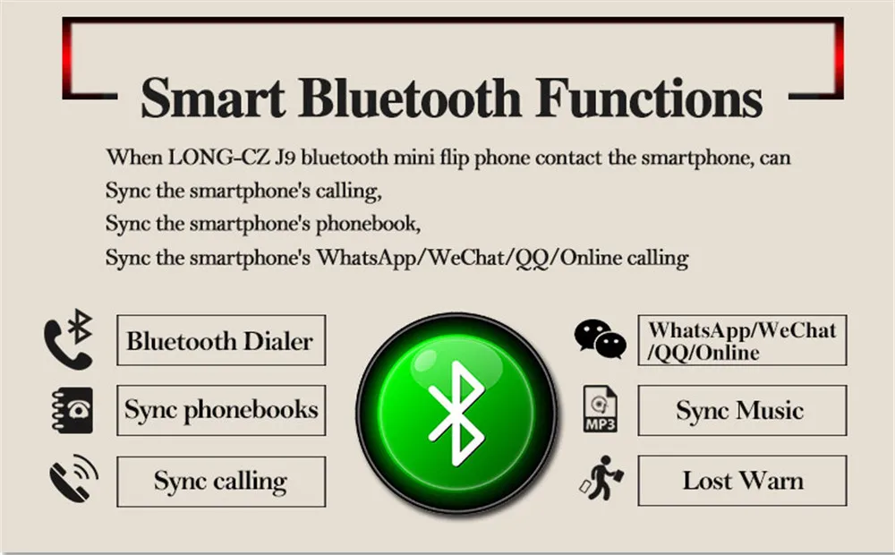 Маленький Флип Мобильный телефон LONG-CZ J9 0,6" мобильный телефон беспроводной Bluetooth номеронаборник волшебный голосовой обмен SOS мобильный телефон для детей