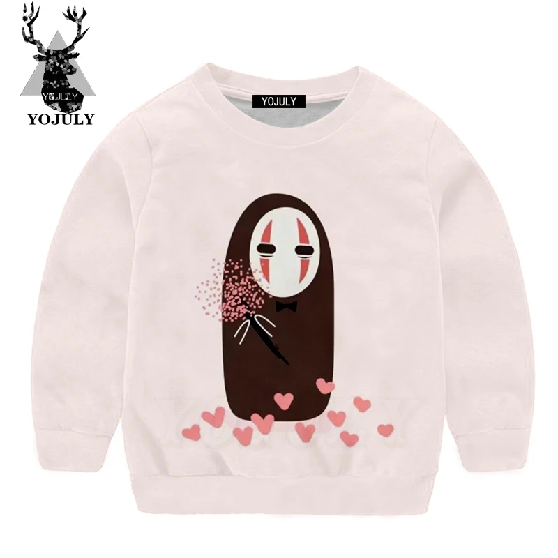 YOJULY/Коллекция года, Kawaii, Безликий, мужской, Harajuku, 3d принт, Детский свитер для мальчиков и девочек, подростков, новая одежда Топ с принтом, длинный рукав, Modis SW17 - Цвет: 4
