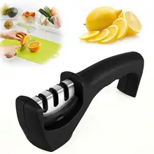 Три этапа точильный камень Ножи точилка Кухня точильный камень точилка для ножей пластик, металл бытовой инструмент