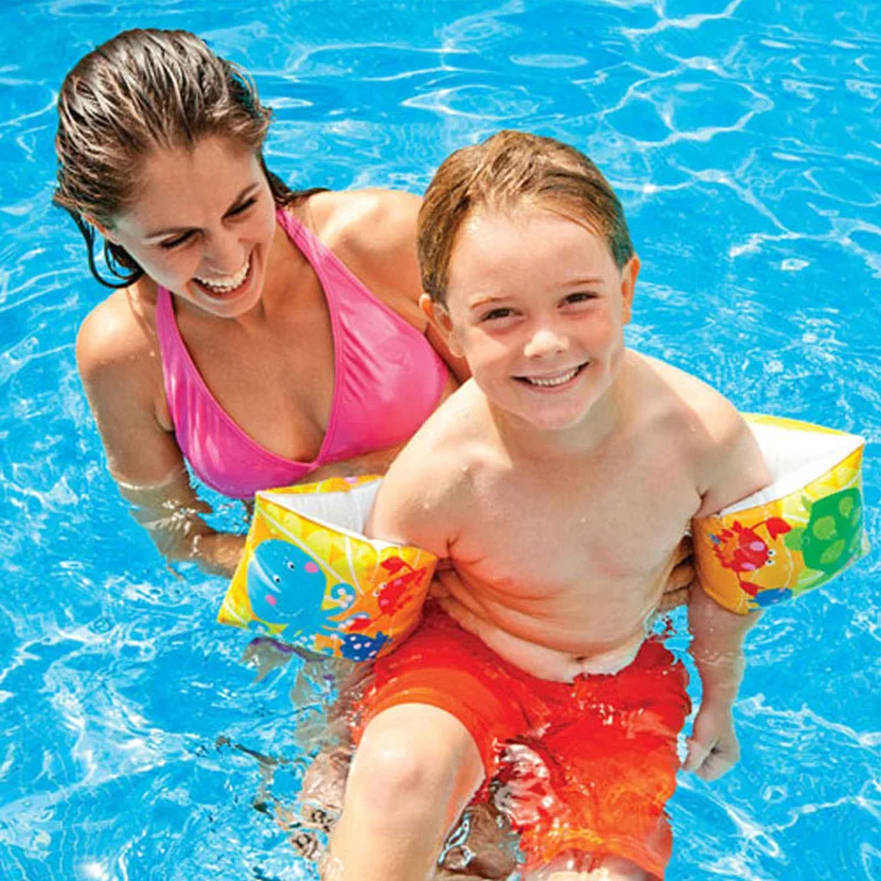 BOHS купальные повязки для малышей и детей поплавки с водным принтом с морскими животными для детских бассейнов и водных развлечений