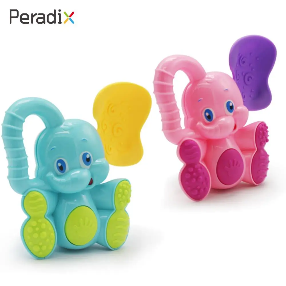 

Hand Bell Toy Practical Animal Rattle Toy Decor Beginning Ability Multicolor Desktop Kidsroom Elephant Rattle Toy