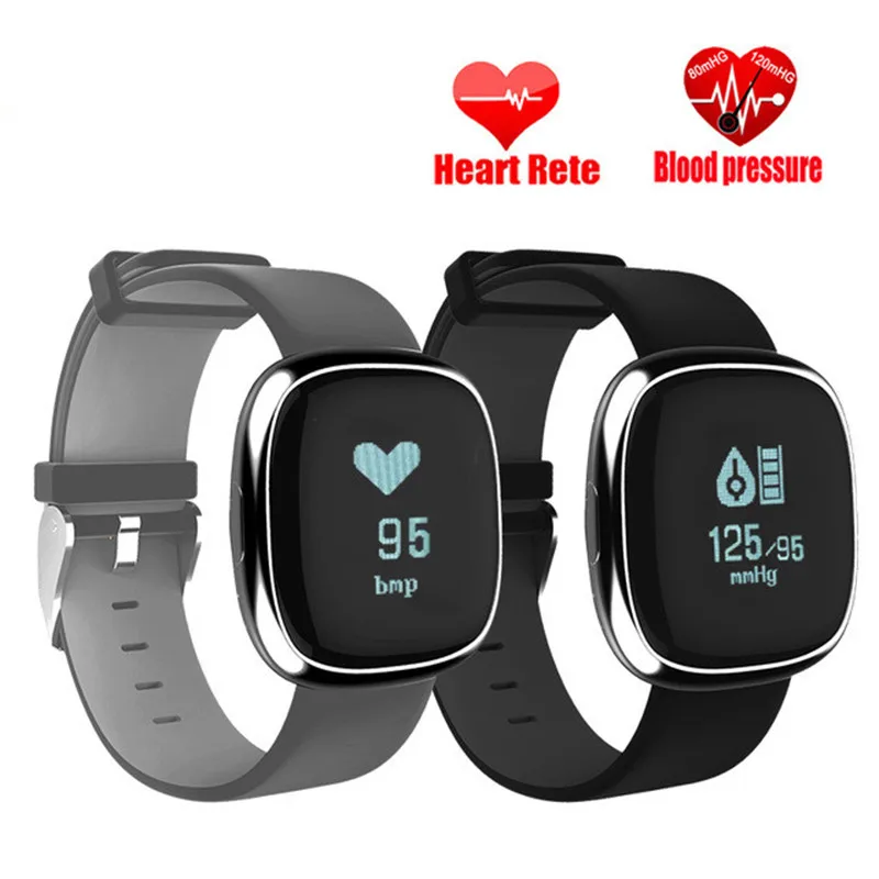 

Smart Watches Heart Rate Monitor Smart Arterial Pressure Pedometer Sleep Band Fitness Tracker for Android Phones IOS