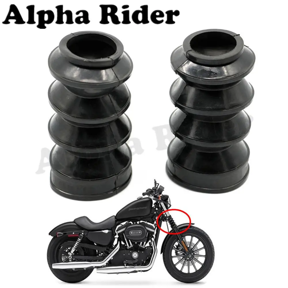 Alpha Rider 40MM Front Fork Boots Shock Cover Gator Gaiters for Harley