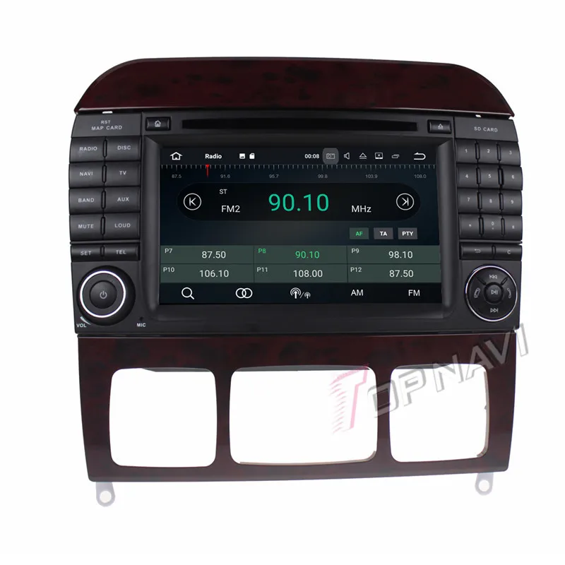 Flash Deal Topnavi Android 7.1 Car DVD Player Radio for Benz S Series R-W251/R280/R300/R320/R350/R500(2006-) Stereo GPS Naviagtion 2G+16GB 15