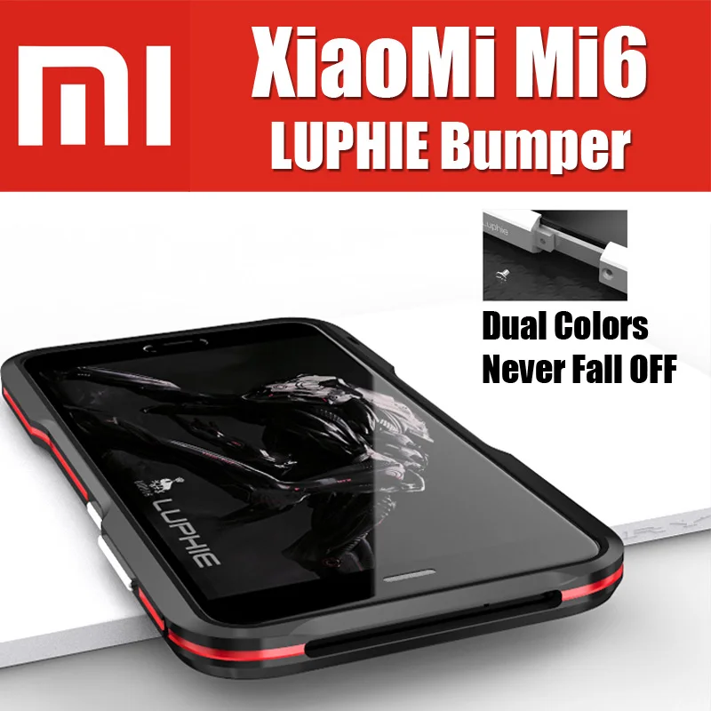 imágenes para Xiaomi mi6 luphie parachoques original de la marca súper oxidación del aluminio de la aviación botón de metal marco para xiaomi mi6 mi 6 case 5.15" imágenes para Xiaomi mi6 luphie parachoques original de la marca súper oxidación del aluminio de la aviación botón de metal marco para xiaomi mi6 mi 6 case 5.15"