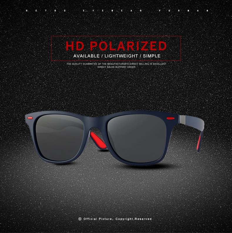 ASOUZ 2019 моды поляризованные мужские солнцезащитные очки классический ретро-дизайн бренда квадратный женские очки UV400 большой кадр вождения