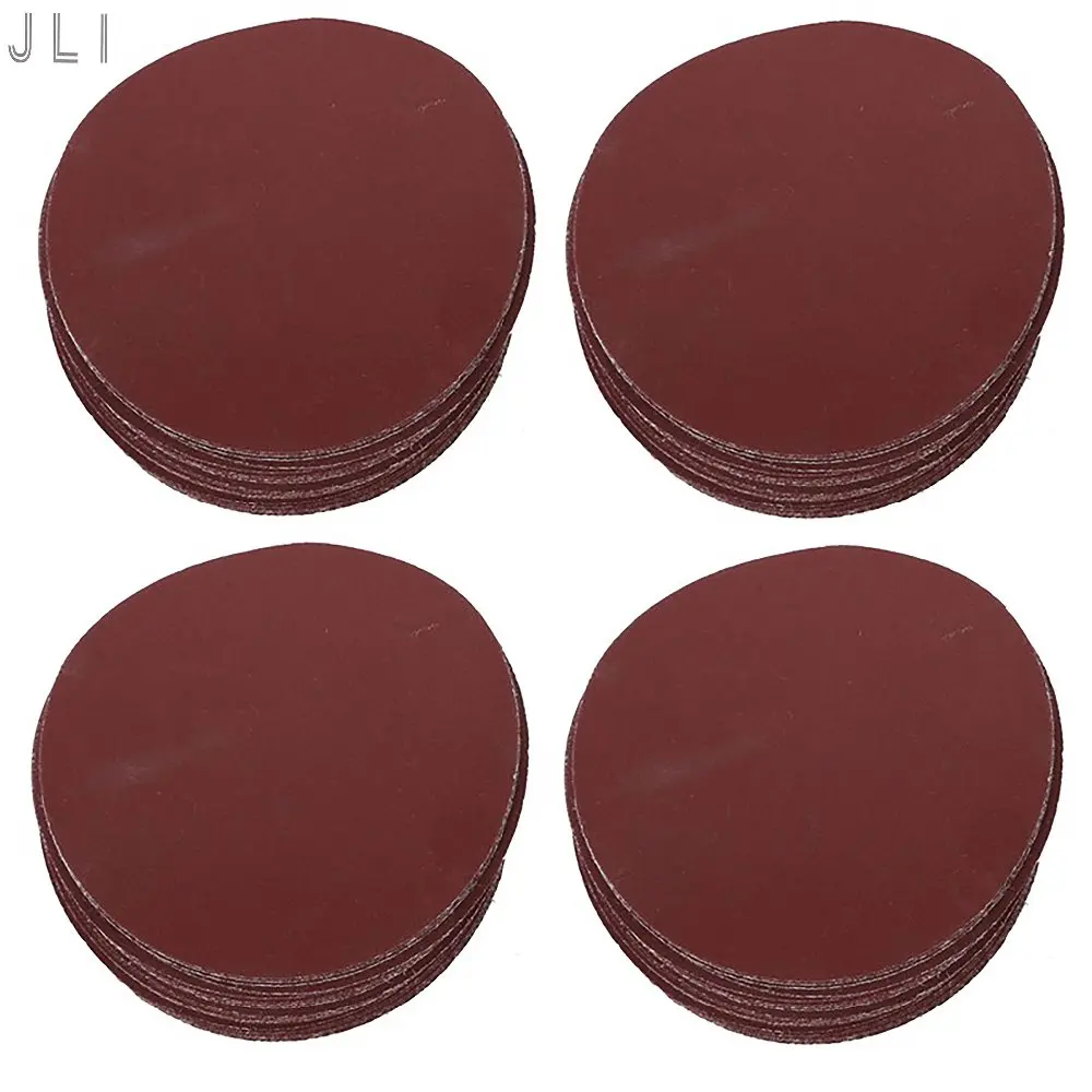 JLI 100Pcs 100mm/4'' Grit 240 Sandpaper FlockingSanding Paper For Metal